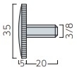 35Φローレットビス3/8