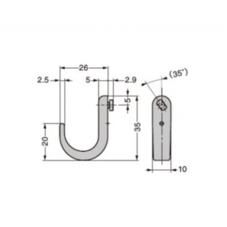 棚柱用フック　SP-35