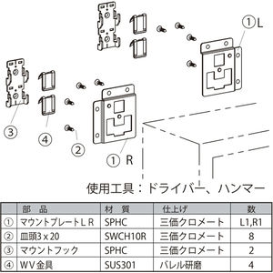 ウォールマウント　32025