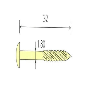 斜めプラ連結釘 内装木下地用 真鍮 スクリング 丸頭　1箱=20巻
