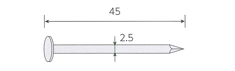 ワイヤー連結釘 木下地用 （W）斜め釘