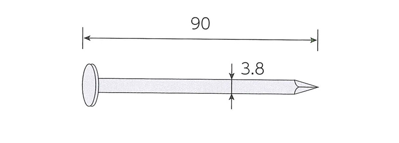 ワイヤー連結釘 木下地用 （W）ワイヤー 2×4釘