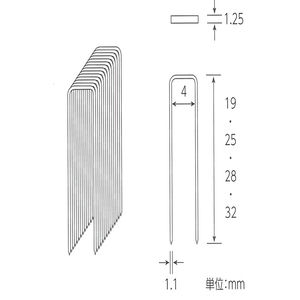 ステープル MA線 4mm幅