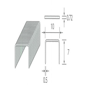 ハンマー・ガンタッカー用ステープル(PF07000)