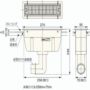 チャンバー付ルームガラリ