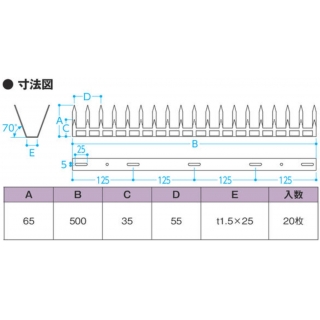 忍び返し8型