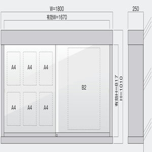 PKS-3型 LED照明 壁付タイプ　強化ガラス