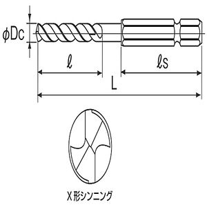 ステンレス用六角軸ドリル