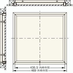 高気密・高断熱型天井点検口 気密型天井点検口 在来工法向け