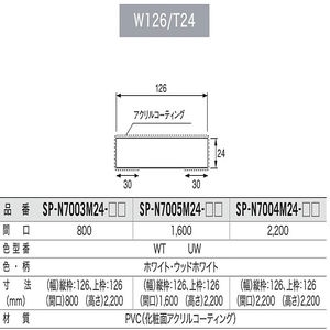 抗菌樹脂枠　三方枠ムクタイプ　縦枠2本・上枠1本セット