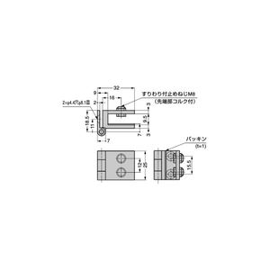 5500-30-3型　ガラス蝶番　800090613