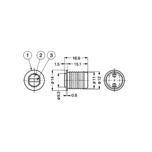 MC-IS4F型　埋込式ヨーク可動タイプマグネット　46159