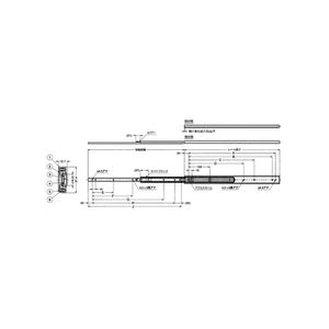 C3273型　スライドレール（3段引）　800113864