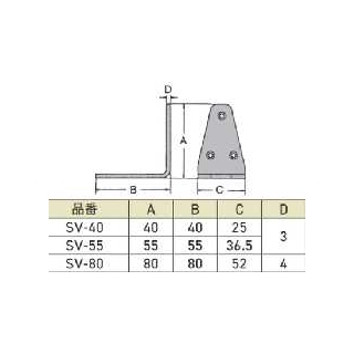 SV型　ステンレスアングル　800030057