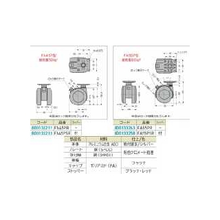 FA55キャスター(プレート式)　800133212