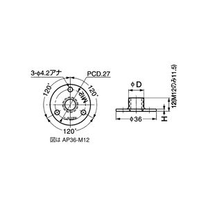 AP36型　ステンレス　アジャスターベース　800140503