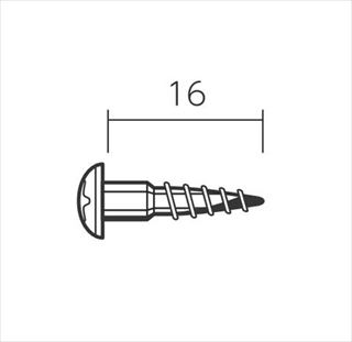 「シューノ19・シューノ32共通」木棚板用ビス（1パック＝2本入）