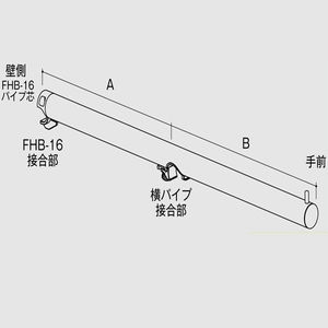 Hバー用フェイスアウトダブルΦ25