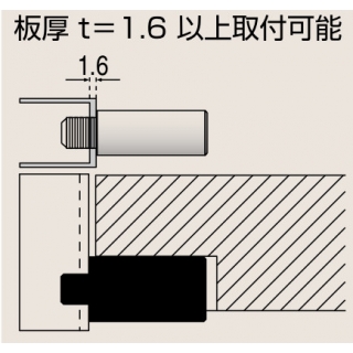 ネジ付きダボ12