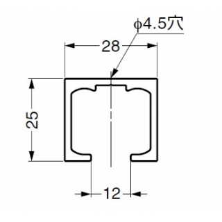 FD50-TRM1820SIL　上レール