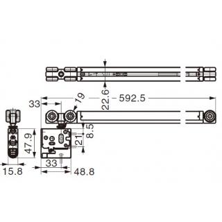 FD50-WRH-DSC　デュアルソフトクローザー