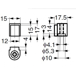 FD30-HRDB　連動用扉下ガイドブロック