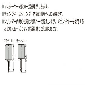 BMB脱着錠シリーズ用　チェンジキー　1011-106