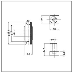 公団・公社用取替戸車