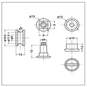 公団・公社用取替戸車