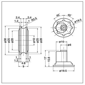 公団・公社用取替戸車