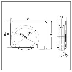 公団・公社用取替戸車