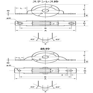 LP戸車プラスV型