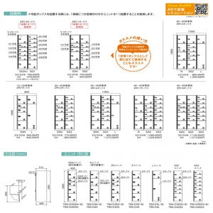 宅配ボックス（前入れ前出し）Sユニット　機械式ダイヤル錠