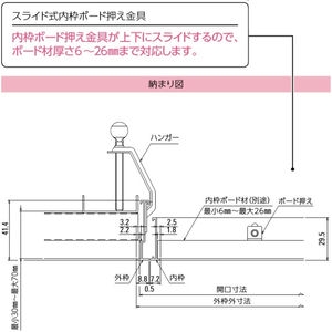 細額縁タイプ　天井点検口