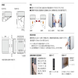 ポスト　薄型壁付・防滴タイプ