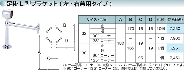 足掛ブラケット