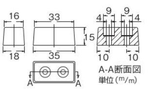 角型ゴム戸当り