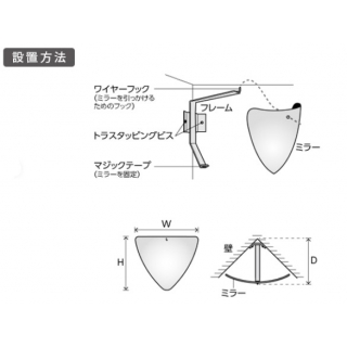 ラミコーナー（室内専用）ドームミラーシリーズ