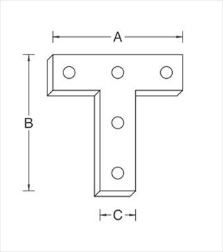 ステンレスT字隅金