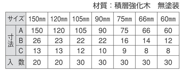 白木柾目戸引手