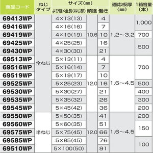 ダンバ　ステンレスシンワッシャー　全ねじ　５×２５