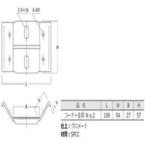 コーナー金具№2