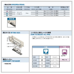 調整戸車(木製引戸用)