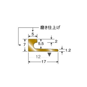 床金物　真鍮フロアジョイナー　穴有