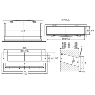 No.3000ポスト　内フタ付気密型