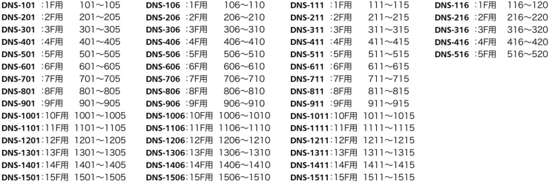 DNSシール　1シート5部屋分　黒字に銀文字