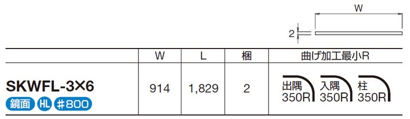 メタカラーSKWFL【不燃】面材シリーズ <厚2mmタイプ>