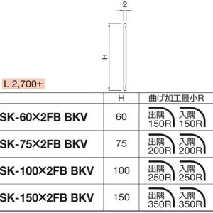 メタカラーSK-FBフラットバー発色シリーズ L2700タイプ