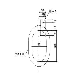 吊環 住都用平足型 L付 ステン304バフ#400研磨