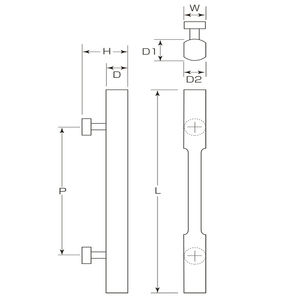 マイウッド　I型ハンドル（両面用）